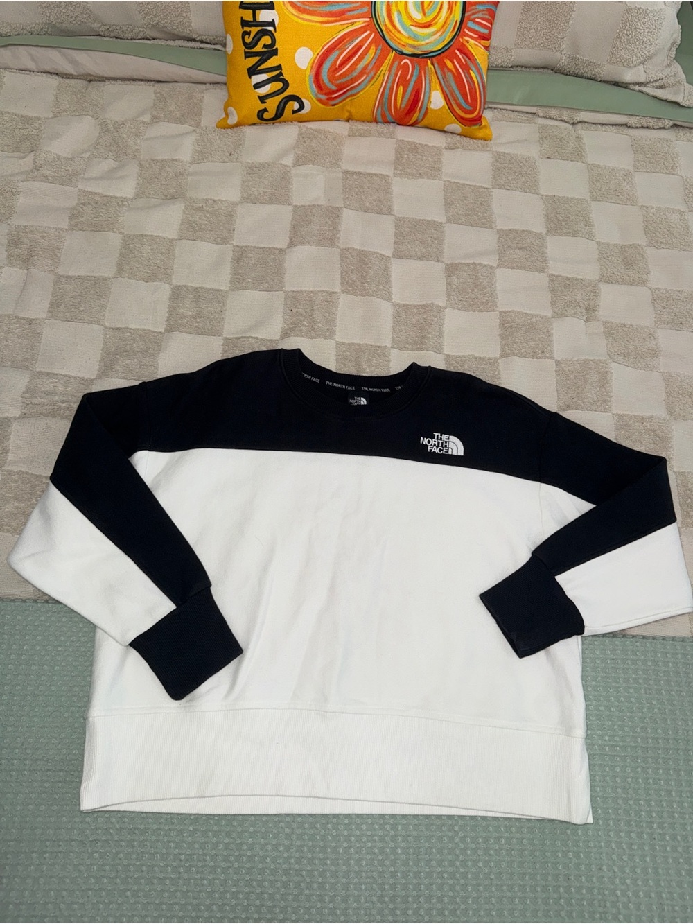 The North Face heavyweight reverse weave crew neck sweatshirt size L